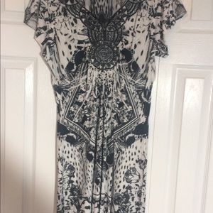 3/$35 Apt. 9 embellished bead sublimation dress